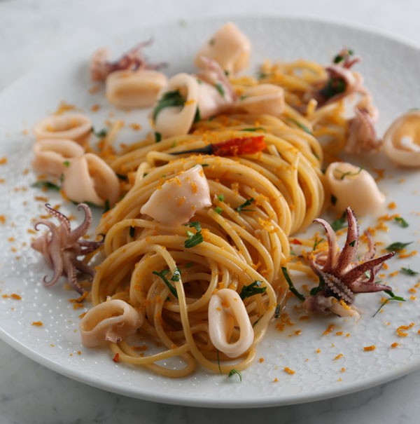 Spaghetti with Squid