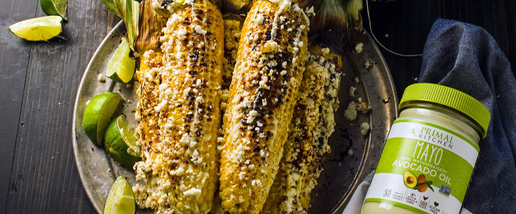 Mexican Grilled Corn with Classic Mayo and Ricotta