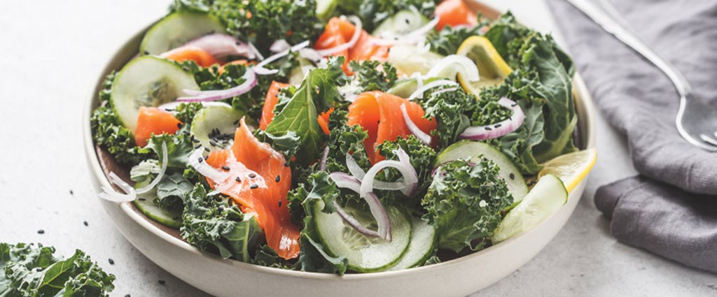 Salmon & Kale Quinoa Salad