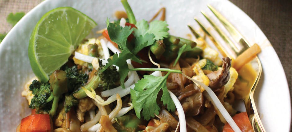 Pad Thai with Maple Ginger Sauce