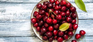 cherries in a bowl