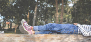 woman resting