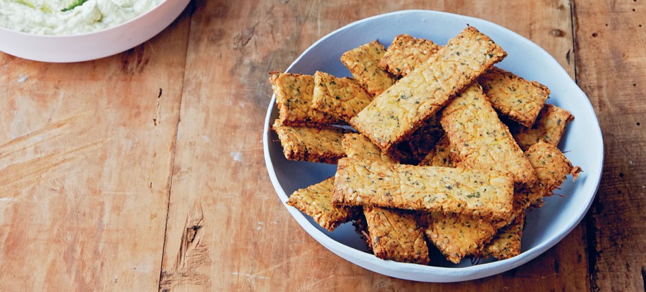 Carrot and Coriander Crackers