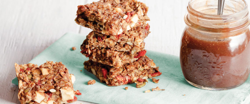 Date Syrup and Candy-Apple Granola Bars