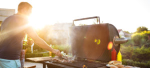 grilling outside in summer
