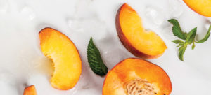peaches in ice