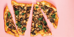 Mushrooms, Toasted Walnuts & Parsley Pizza