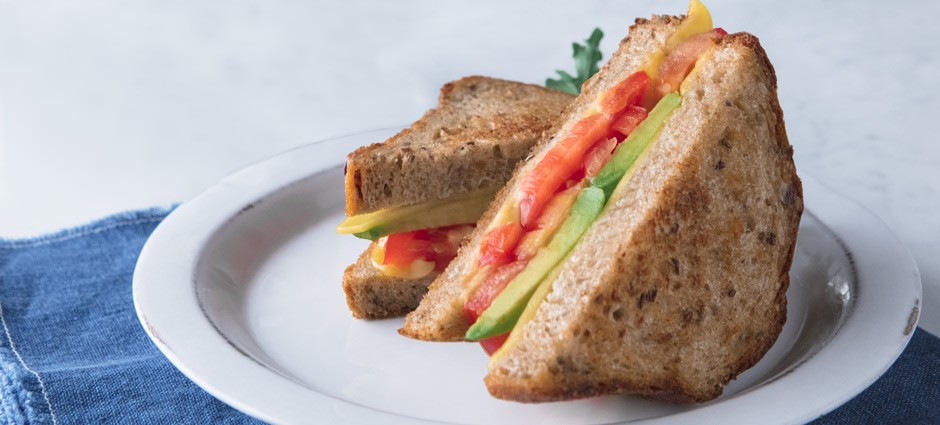 Grilled Cheese With Avocado & Tomato