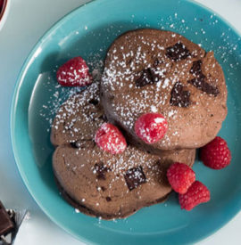 Dark Chocolate Chunk Pancakes
