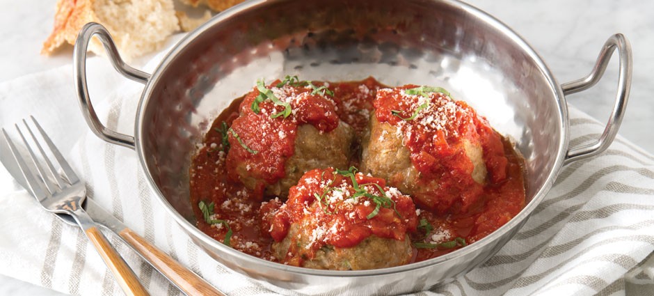Turkey-Breast Meatballs with Pomodoro Sauce