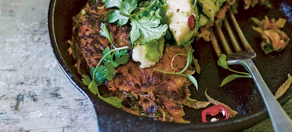 Sweet Potato Cakes with Lime and Avocado