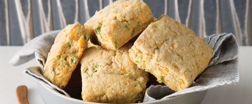 Buttermilk Biscuits with Scallions & Cheddar