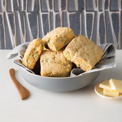 Buttermilk Biscuits with Scallions & Cheddar