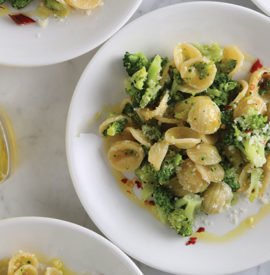 Orecchiette with Spicy Broccoli and Romano Cheese