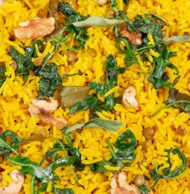 Lemon-Arugula Basmati Rice
