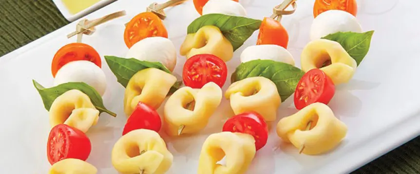 Caprese Tortellini Party Skewers