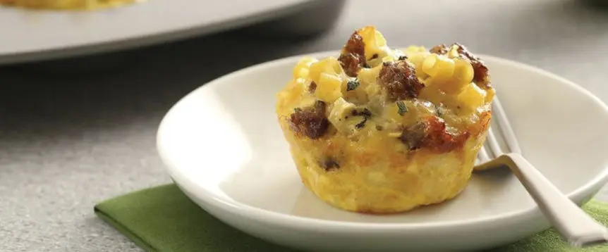 Pork Sausage, Ditalini & Apple Muffin Pies