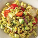 Pesto Pasta Salad with Avocado & Chicken