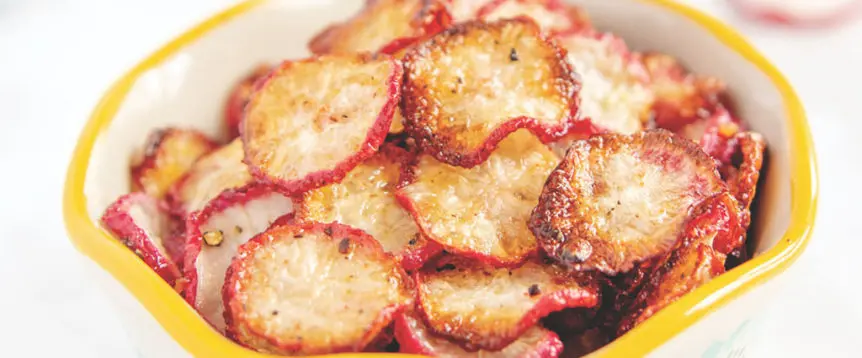 radish chips