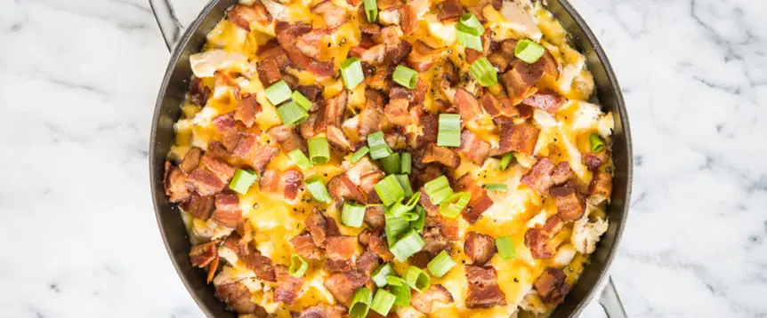 Loaded Cauliflower Chicken Bake