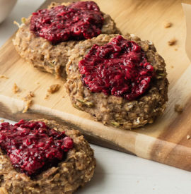 Vegan Raspberry Breakfast Cookies