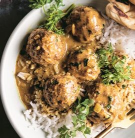 Baked Coconut-Curry Meatballs