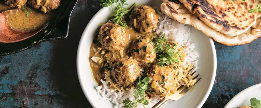 Baked Coconut-Curry Meatballs