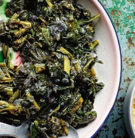 Collard Greens with Onions and Fresh Ginger (Gomen)
