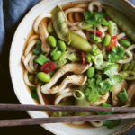 Noodle Broth with Oyster Mushrooms