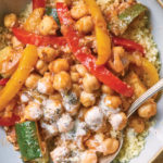 Stewed Chickpeas with Peppers and Zucchini
