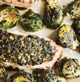 Mediterranean Roasted Salmon & Brussels Sprouts