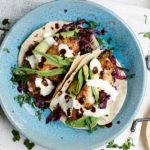 Cajun Fish Tacos with Slaw and Lime Cream
