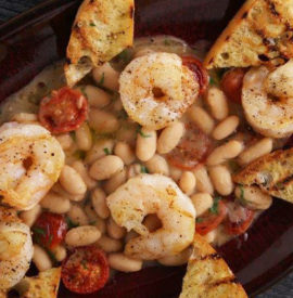 Shrimp with Cannellini Beans