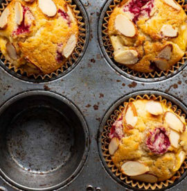 Summer Peach-Raspberry Muffins