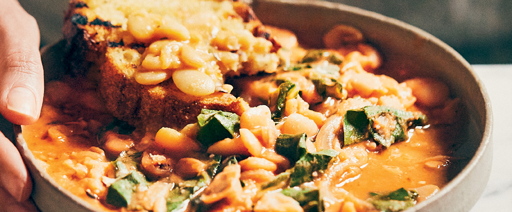Shortcut Brothy Beans