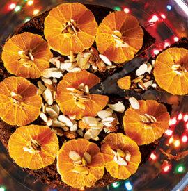 Mandarin Orange Chocolate Almond Cake