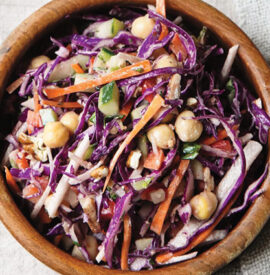 Protein-Rich Chopped Salad with Peanut Sauce