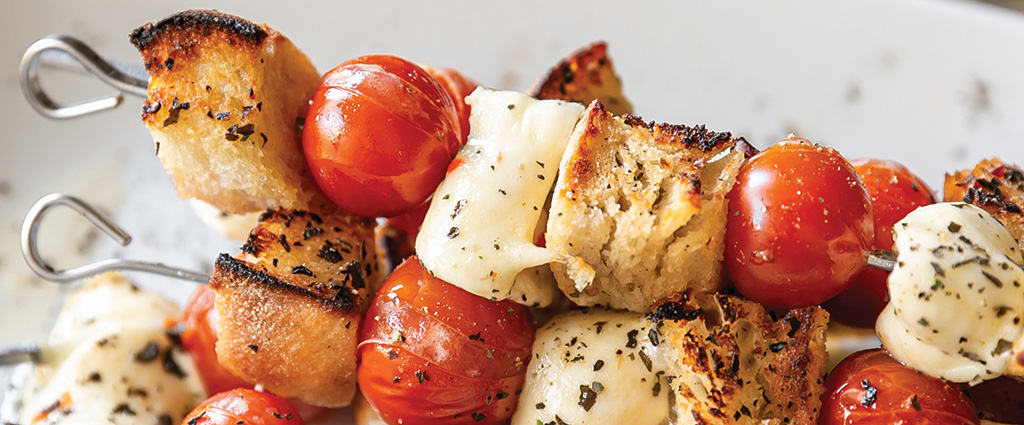 Crafted caprese kabobs