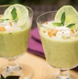Coconut, Basil, and Lime Panna Cotta